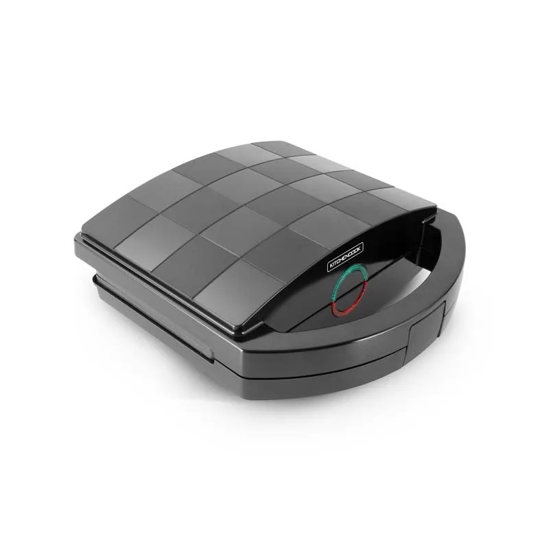 Grill panini électrique 750W 22,5x16 cm Noir - KITCHENCOOK - KGRILL