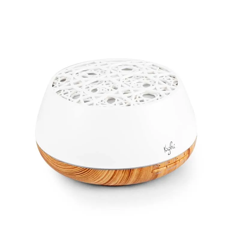 Diffuseur d'arôme et humidificateur LED 7W 400ml Blanc - YOGHI - AROMI400WHITE