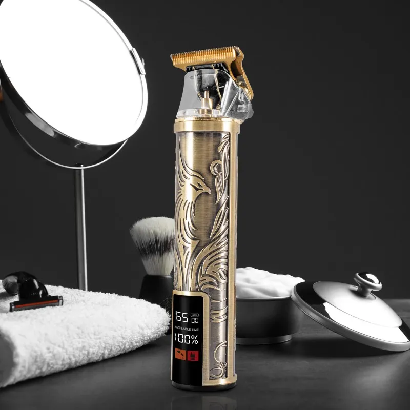 Tondeuse cheveux et barbe sans fil écran LED 3W Gold - BECKER - PHOENIXGOLD
