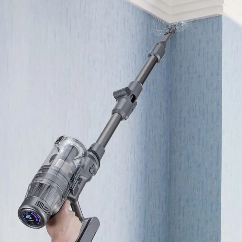 Aspirateur balai sans fil tube pliable 550W Gris - SCHNEIDER - SCHV55P