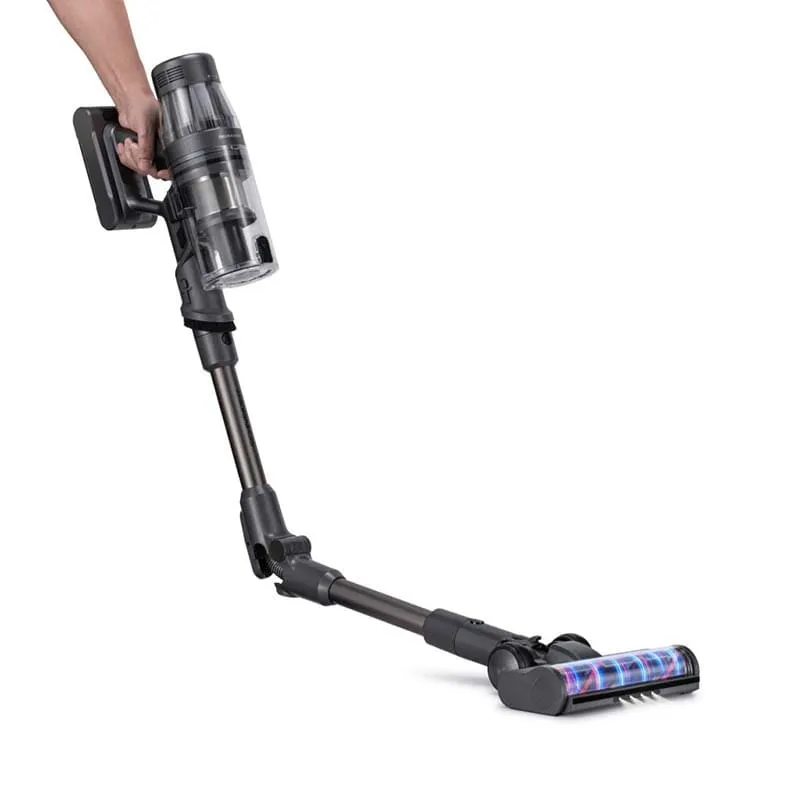 Aspirateur balai sans fil tube pliable 550W Gris - SCHNEIDER - SCHV55P