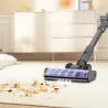 Aspirateur balai sans fil tube pliable 550W Gris - SCHNEIDER - SCHV55P