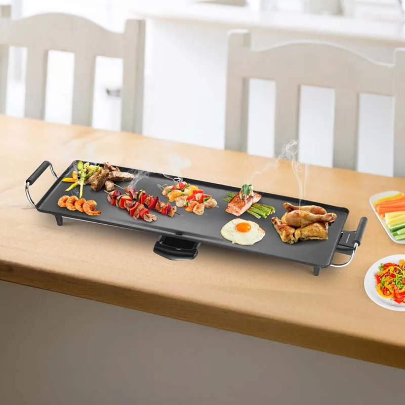 Plancha électrique XXL 1800W Noir - SCHNEIDER - ECLATD’ETE