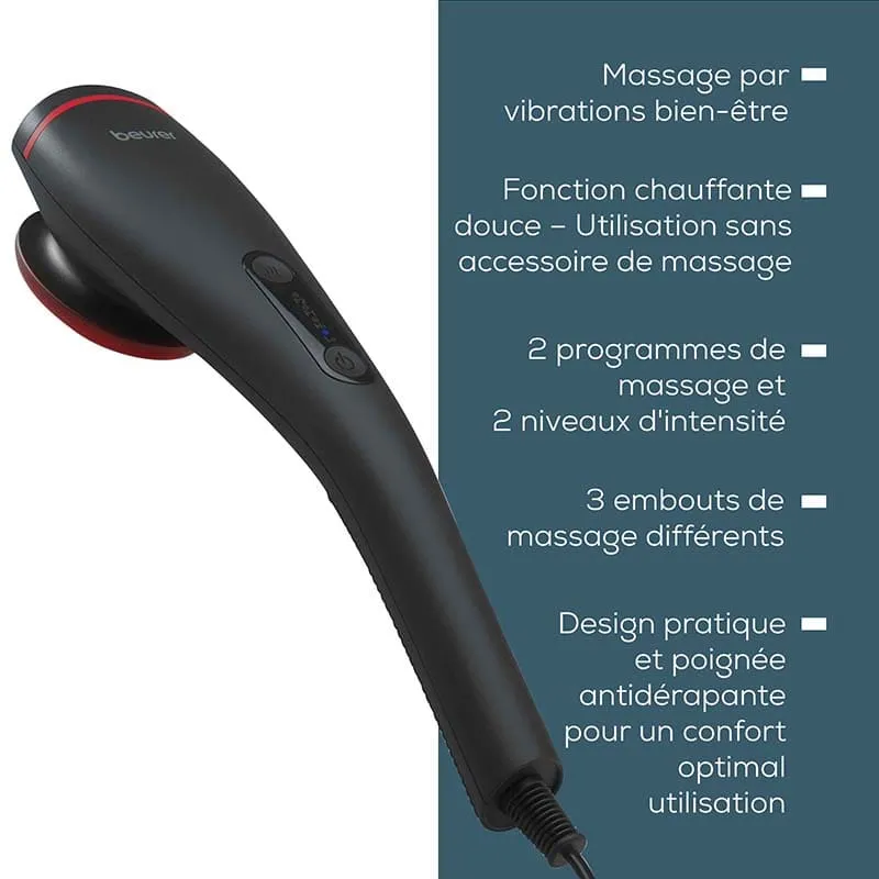 Appareil de massage avec fonction chauffante Noir - BEURER - MG24