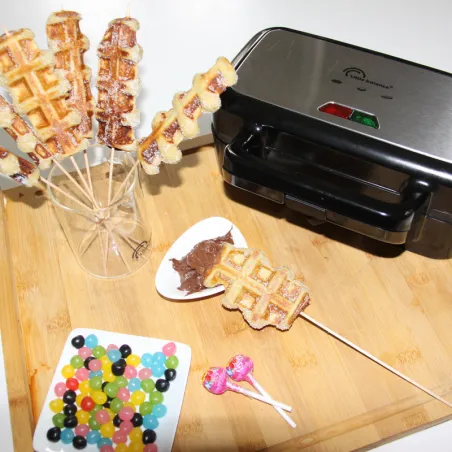 Gaufrier multifonction Speed’n Mixt 1200W Noir - LITTLE BALANCE - LB8368