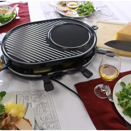 Appareil à raclette Multi Cheese 8 1200W Bleu nuit - LITTLE BALANCE - LB8749