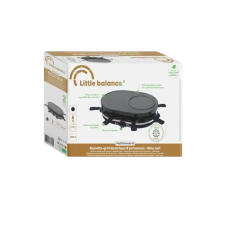 Appareil à raclette Multi Cheese 8 1200W Bleu nuit - LITTLE BALANCE - LB8749