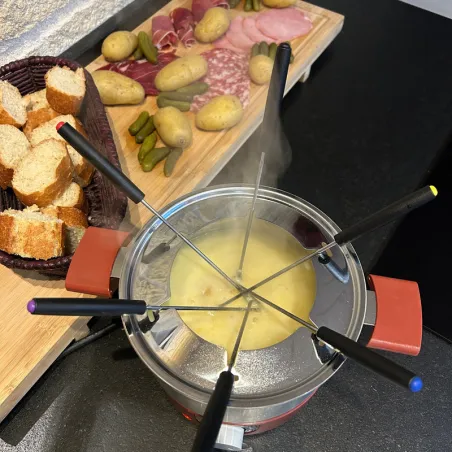 Appareil à fondue Little Fondue Meuuuuh 650W 1,8L Piment - LITTLE BALANCE - LB8962