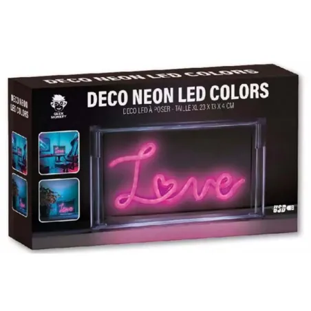Néon LED Color RGB Love - GEEK MONKEY - GM445