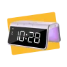 Radio réveil avec chargeur induction mauve - CALIBER - RADHCG019QI-PUCALI