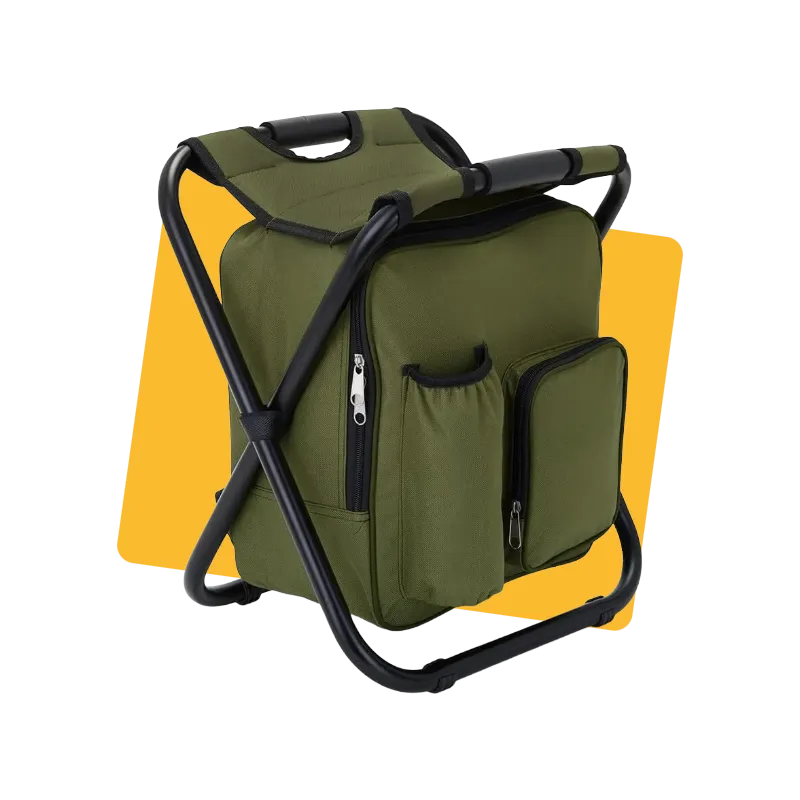Sac à dos isotherme et chaise de camping pliable (SEP140) - LIVOO