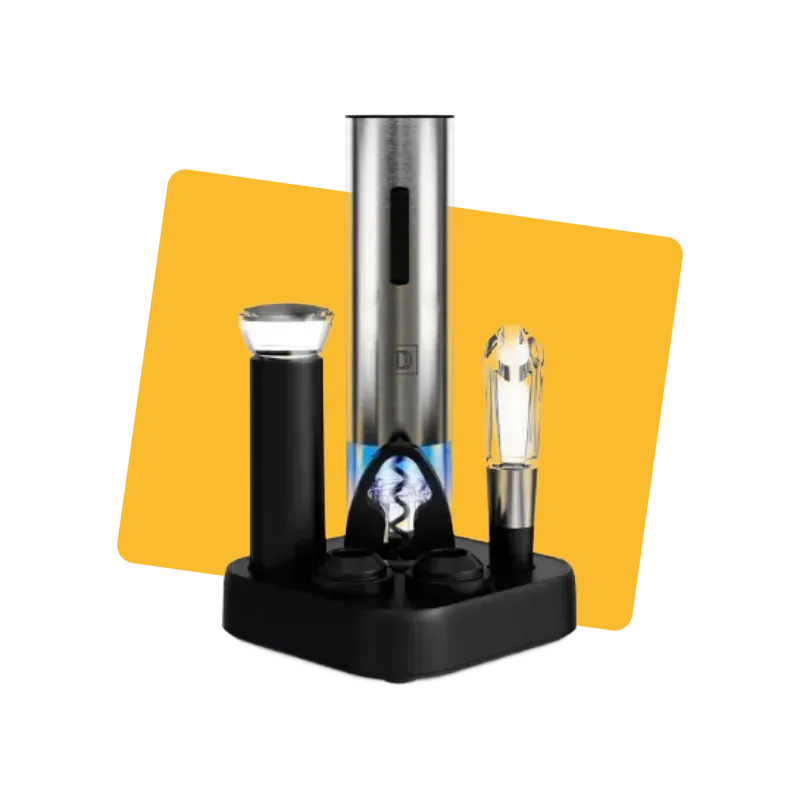 Coffret sommelier tire-bouchon électrique 6 en 1 - SAUVIGNON
