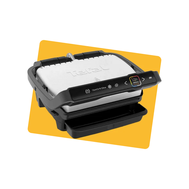 Grill-viande OptiGrill Elite 2000W noir/argent - TEFAL - GC750D12