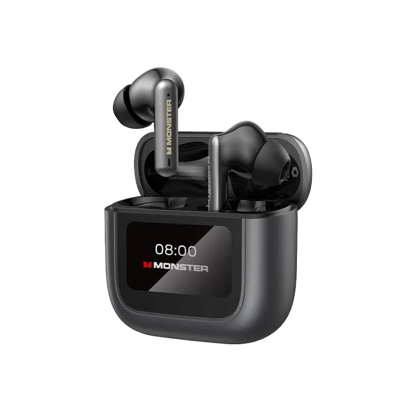 Écouteurs bluetooth sans fil TH300 tactile avec écran noir - MONSTER