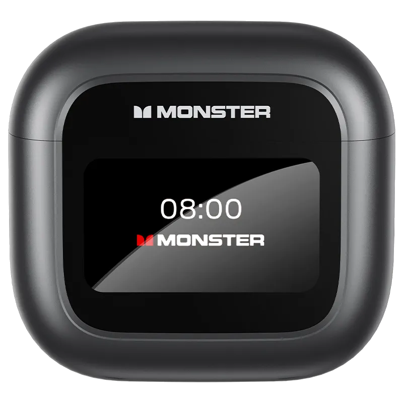 Écouteurs bluetooth sans fil TH300 tactile avec écran noir - MONSTER