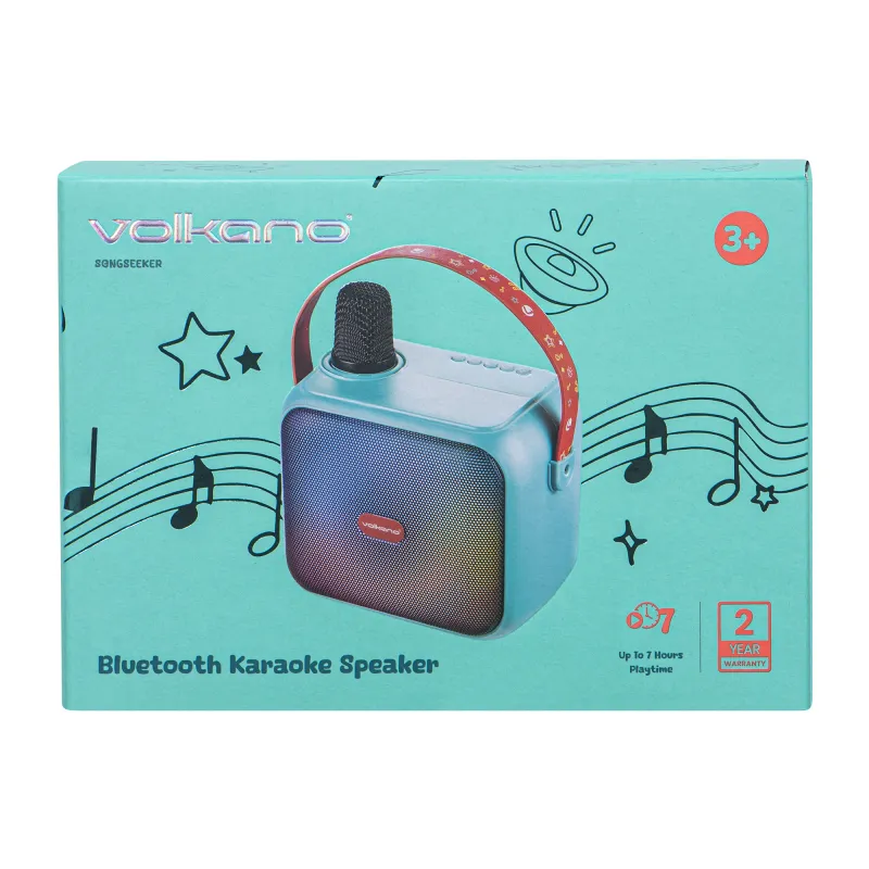 Enceinte karaoké bluetooth SongSeeker + micro pour enfant - VOLKANO - HPVK10117TQ