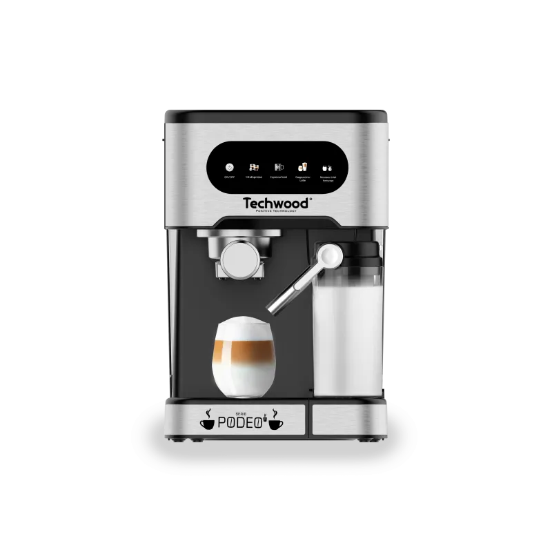 Machine à café expresso et mousseur à lait  - TECHWOOD - CAFTCA2081EXNTECH