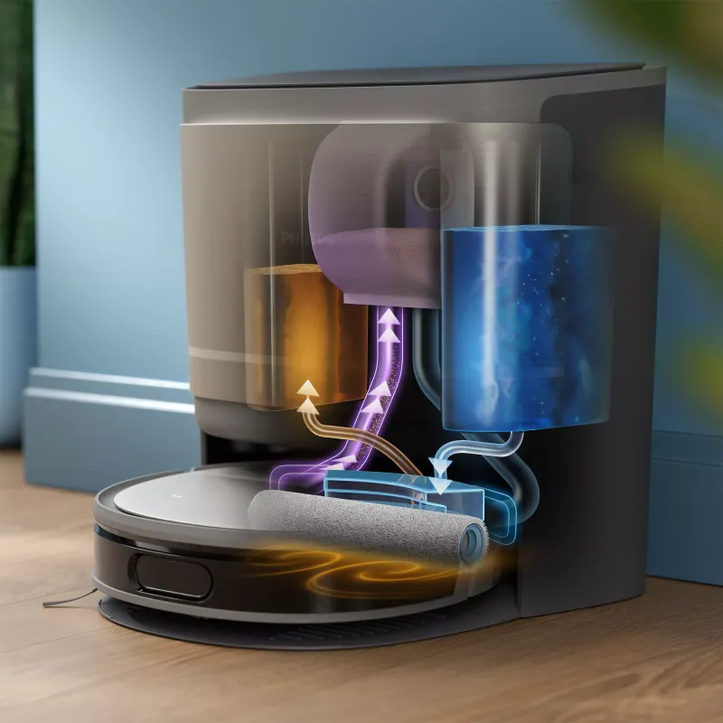 Aspirateur robot laveur HomeRun série 9000, 8000Pa - PHILIPS - XU9100/10