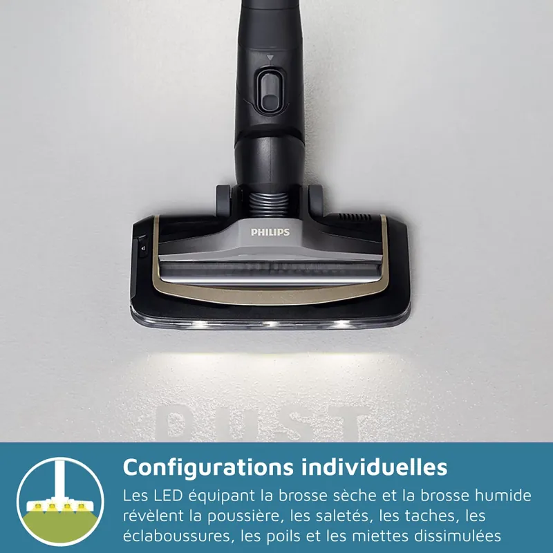 Aspirateur balai laveur AquaTrio Série 9000 - PHILIPS - XW9463/11