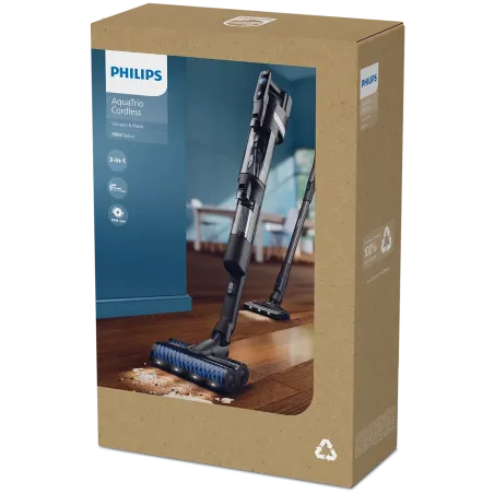 Aspirateur balai laveur AquaTrio Série 9000 - PHILIPS - XW9463/11