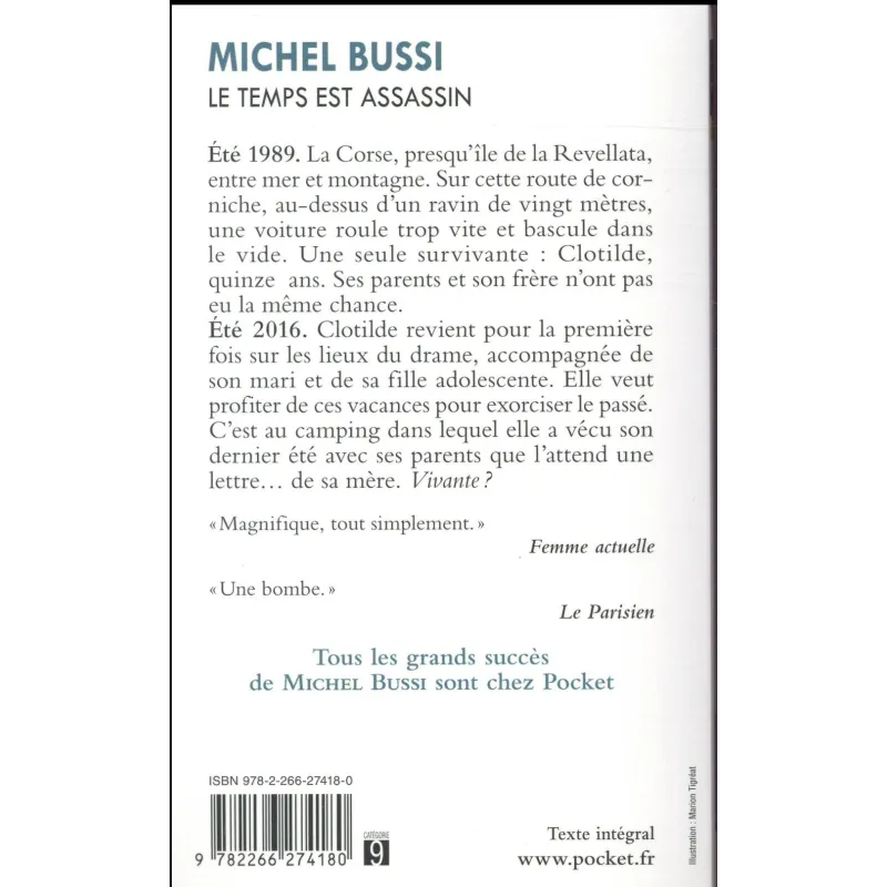 Le temps est assassin - Michel Bussi - Pocket - Poche - ravate.com librairie reunion