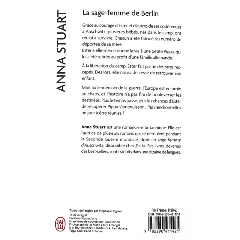 La sage-femme de Berlin - Anna Stuart - J - ravate.com librairie reunion