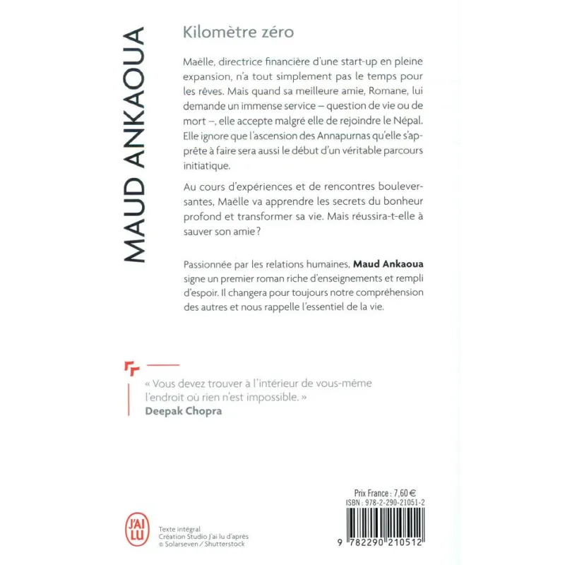 Kilomètre zéro - Maud Ankaoua - J - ravate.com librairie reunion