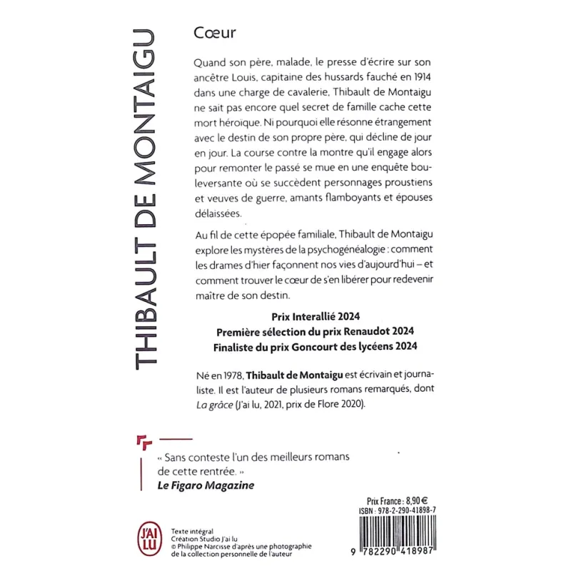 Coeur - Thibault de Montaigu - J - ravate.com librairie reunion