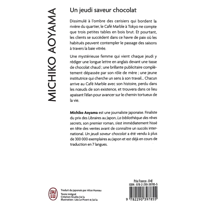 Un jeudi saveur chocolat - Michiko Aoyama - J - ravate.com librairie reunion