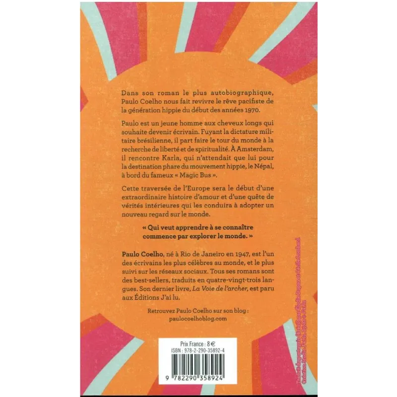 Hippie - Paulo Coelho - J - ravate.com librairie reunion