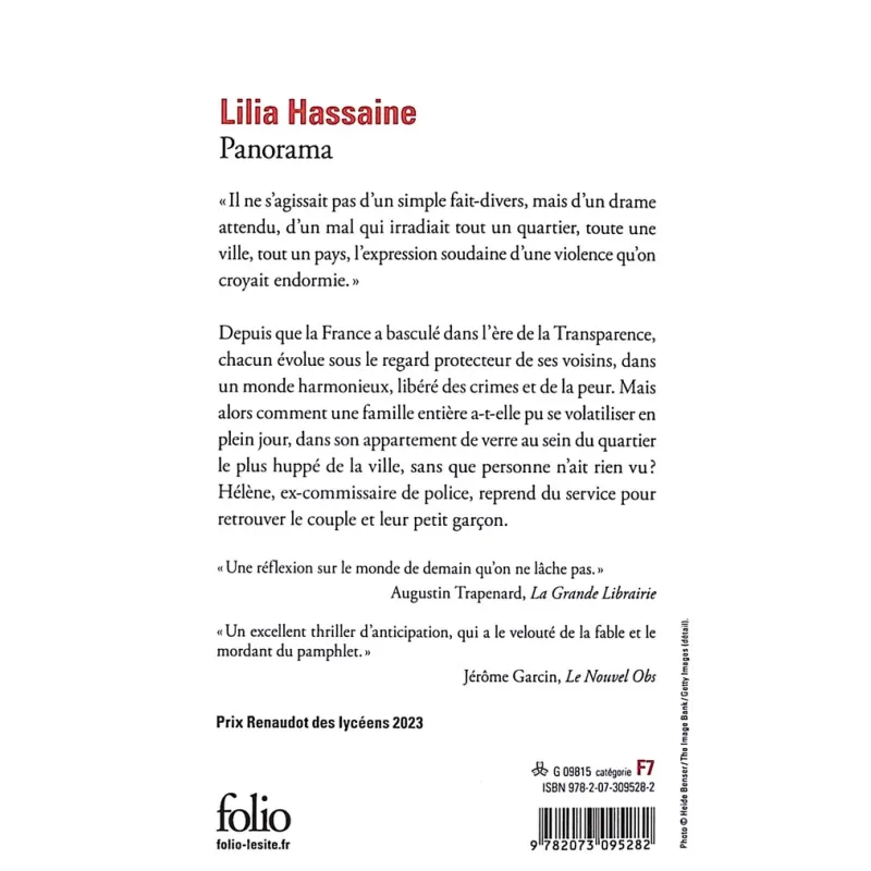 Panorama - Lilia Hassaine - Folio - Poche - ravate.com librairie reunion