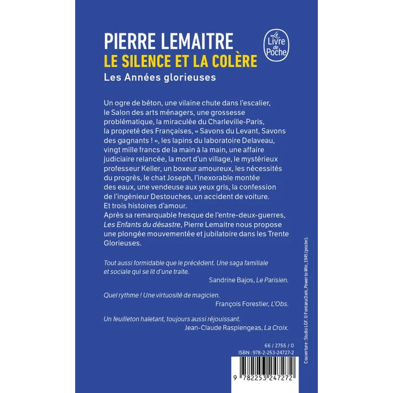 Le Silence et la Colère - Pierre Lemaitre - Le Livre de Poche - Poche - ravate.com librairie reunion