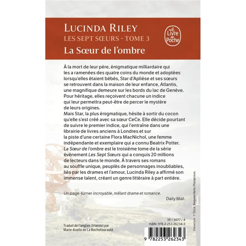 Les sept soeurs Tome 3 : La soeur de l - ravate.com librairie reunion