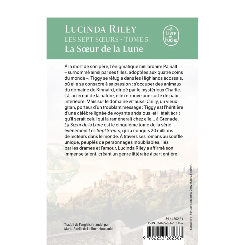Les sept soeurs Tome 5 : La soeur de la lune - Lucinda Riley - Le Livre de Poche - Poche - ravate.com librairie reunion