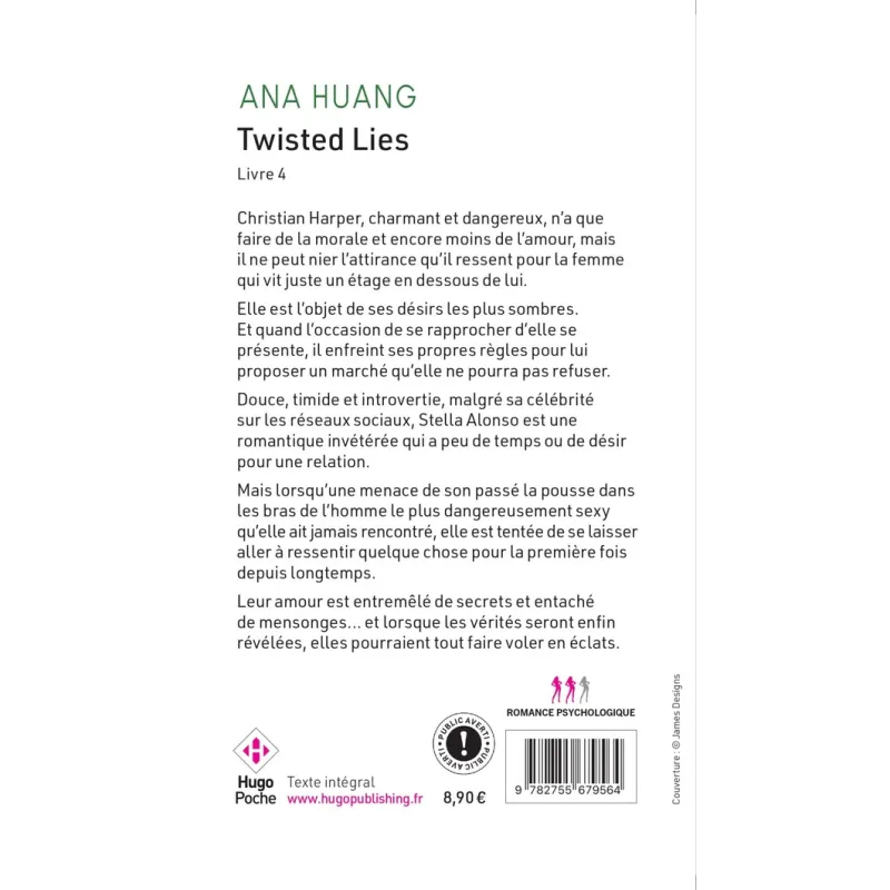 Twisted Tome 4 : Twisted Lies - Ana Huang - Hugo Poche - Poche - ravate.com librairie reunion