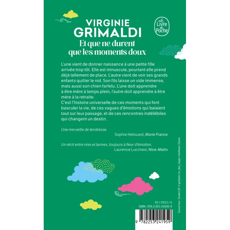 Et que ne durent que les moments doux - Virginie Grimaldi - Le Livre de Poche - Poche - ravate.com librairie reunion