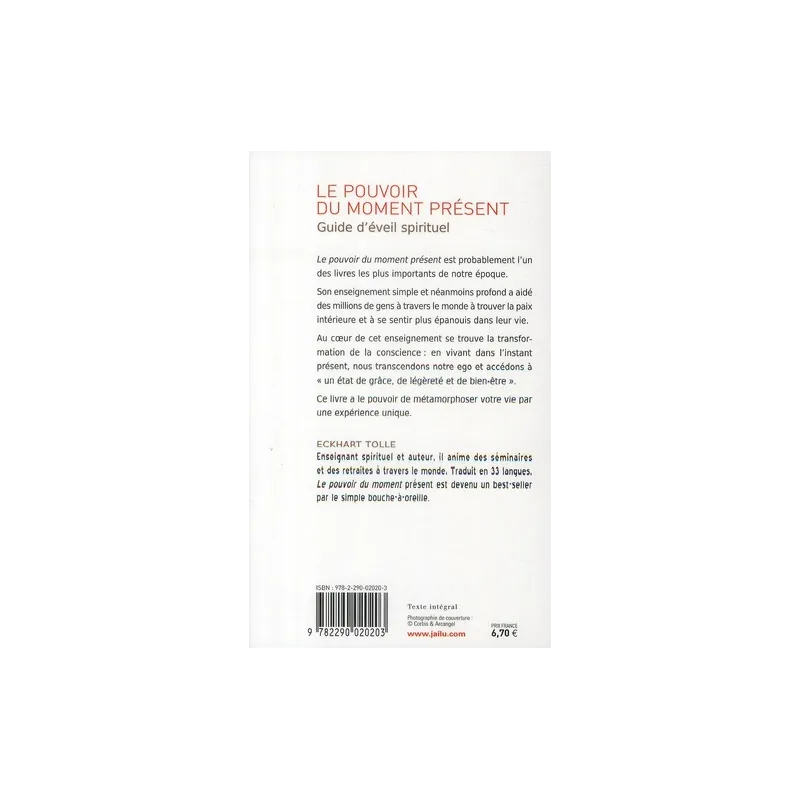 Le pouvoir du moment présent : Guide d - ravate.com librairie reunion