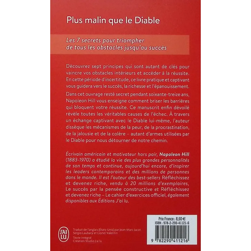 Plus malin que le diable : Les 7 secrets pour triompher de tous les obstacles jusqu - ravate.com librairie reunion