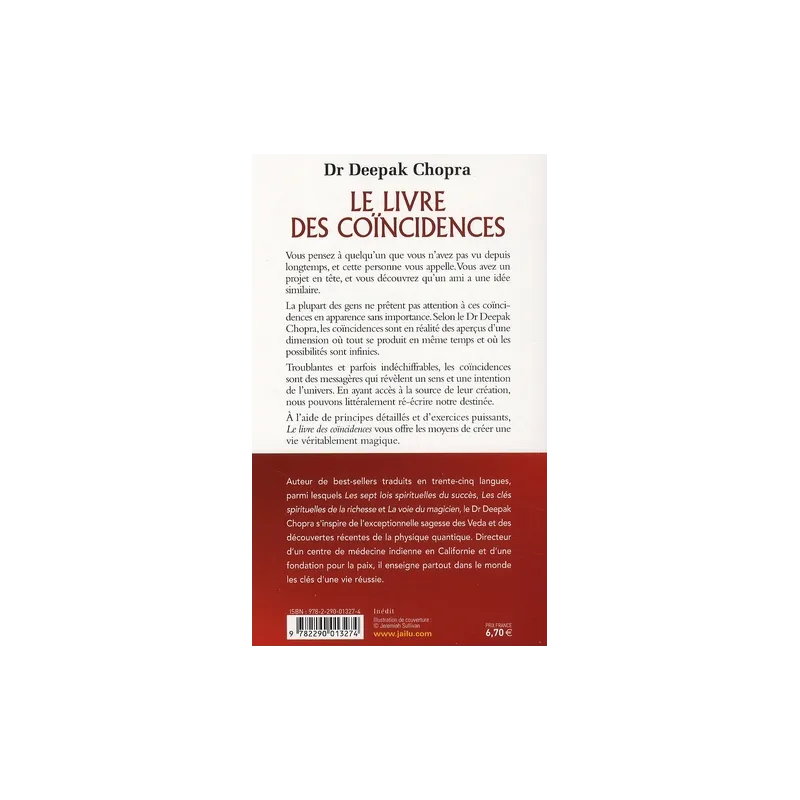 Le livre des coïncidences ; vivre à l - ravate.com librairie reunion