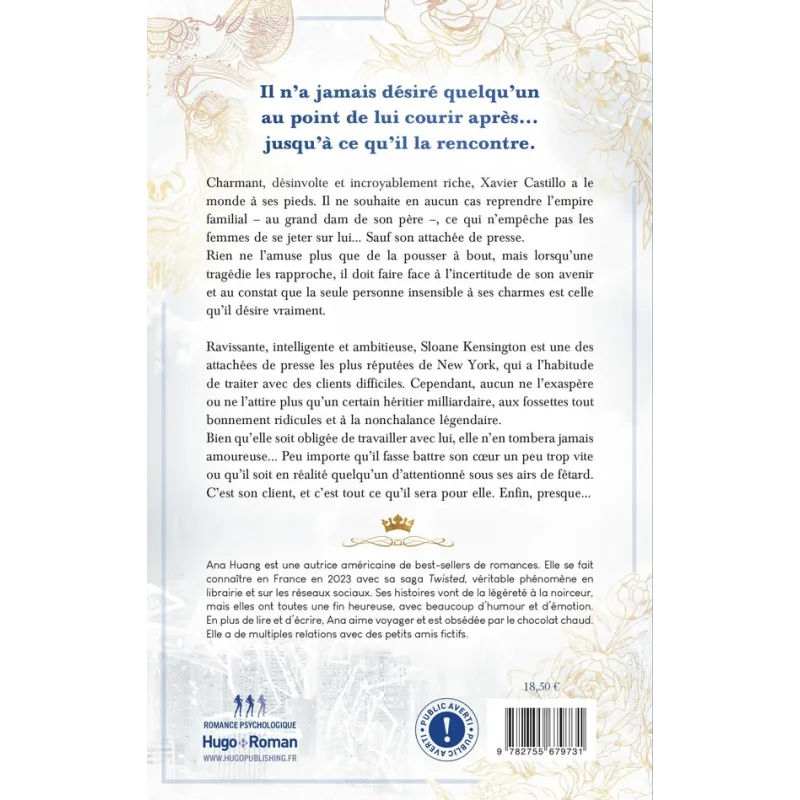 Kings of sin Tome 4 : La paresse - Ana Huang - Hugo Roman - Grand format - ravate.com librairie reunion