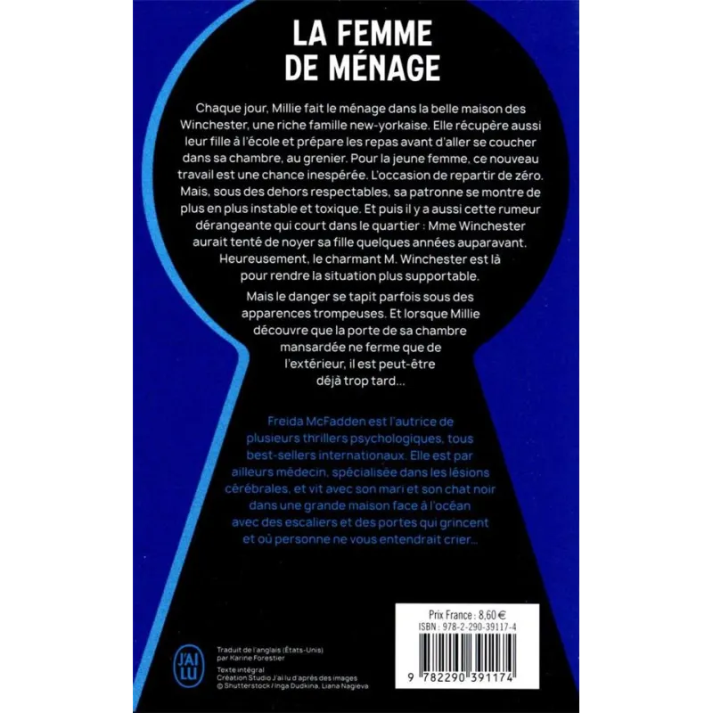 La Femme de ménage - Freida McFadden - J - ravate.com librairie reunion