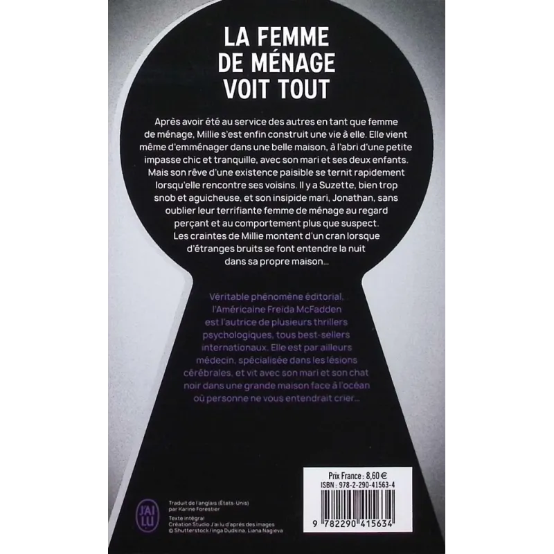 La femme de ménage voit tout - Freida McFadden - J - ravate.com librairie reunion