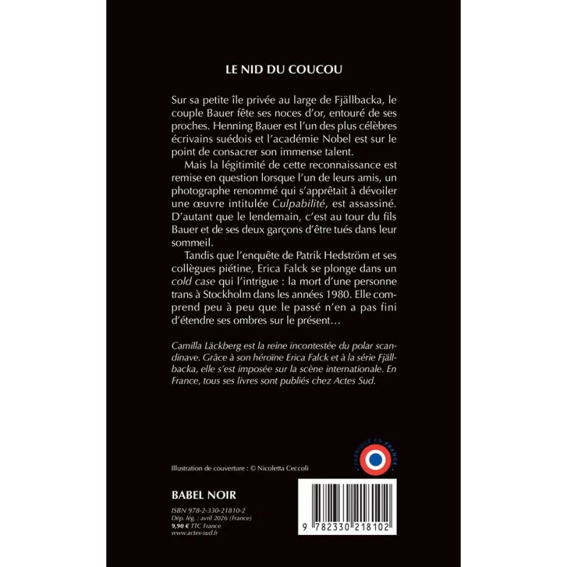 Le Nid du coucou - Camilla Läckberg, Andreas Saint Bonnet - Actes Sud - Poche - ravate.com librairie reunion