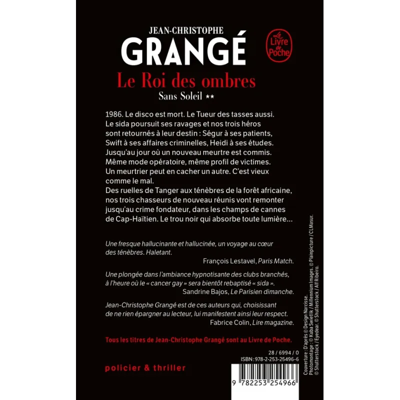 Sans soleil Tome 2 : Le Roi des ombres - Jean-Christophe Grangé - Le Livre de Poche - Poche - ravate.com librairie reunion