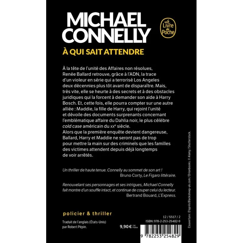 À qui sait attendre - Michael Connelly - Le Livre de Poche - Poche - ravate.com librairie reunion