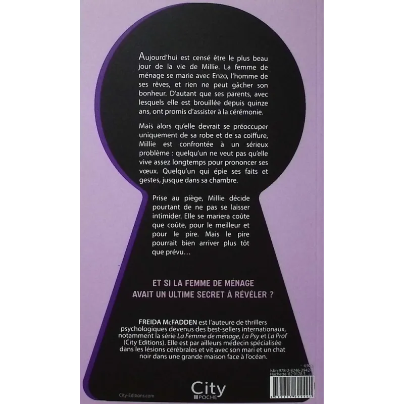 La Femme de ménage se marie - Freida McFadden - City Éditions - Poche - ravate.com librairie reunion