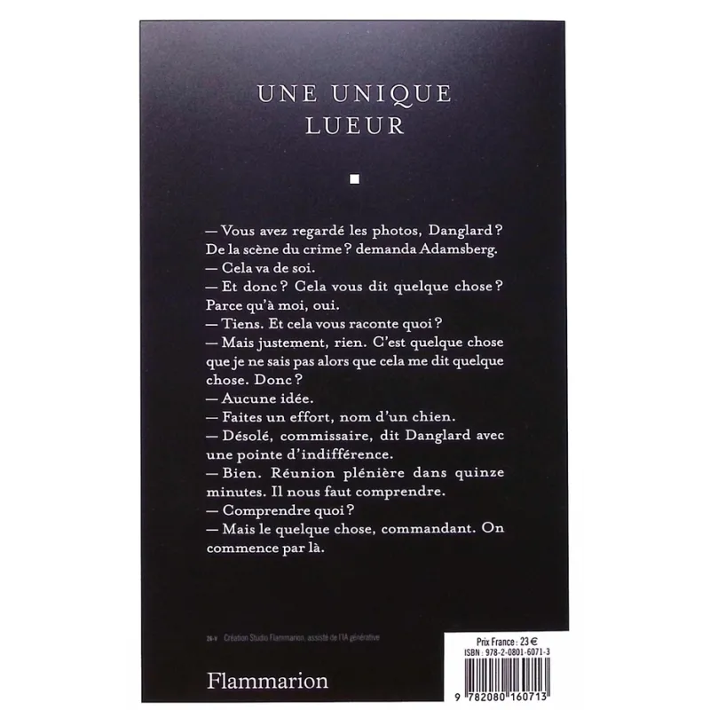Une unique lueur - Fred Vargas - Flammarion - Grand format - ravate.com librairie reunion