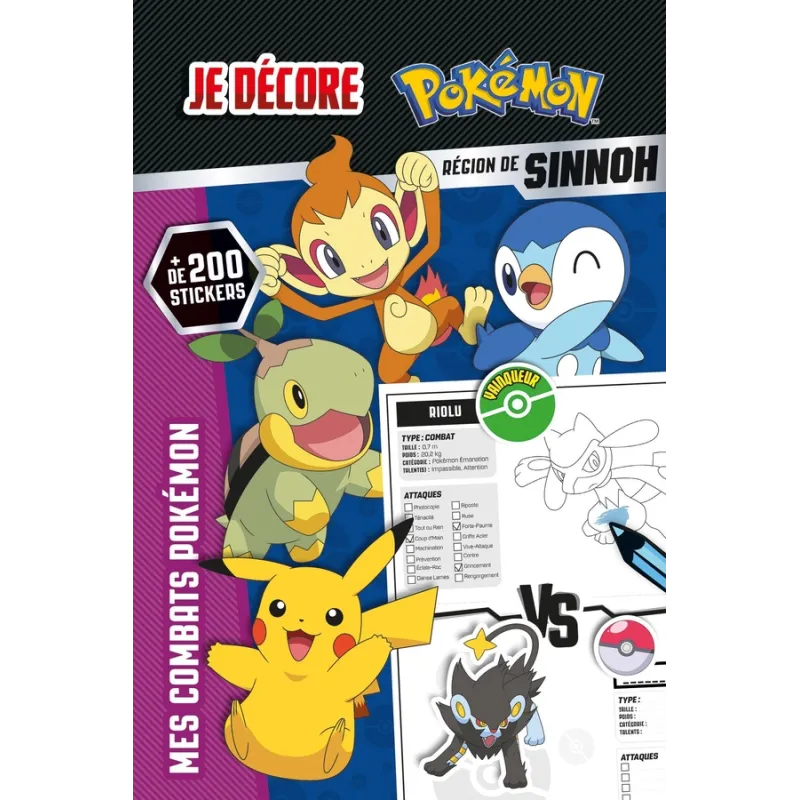 Pokémon : je décore : région de Kanto - Collectif - Hachette Jeunesse - Papeterie / Coloriage - ravate.com librairie reunion
