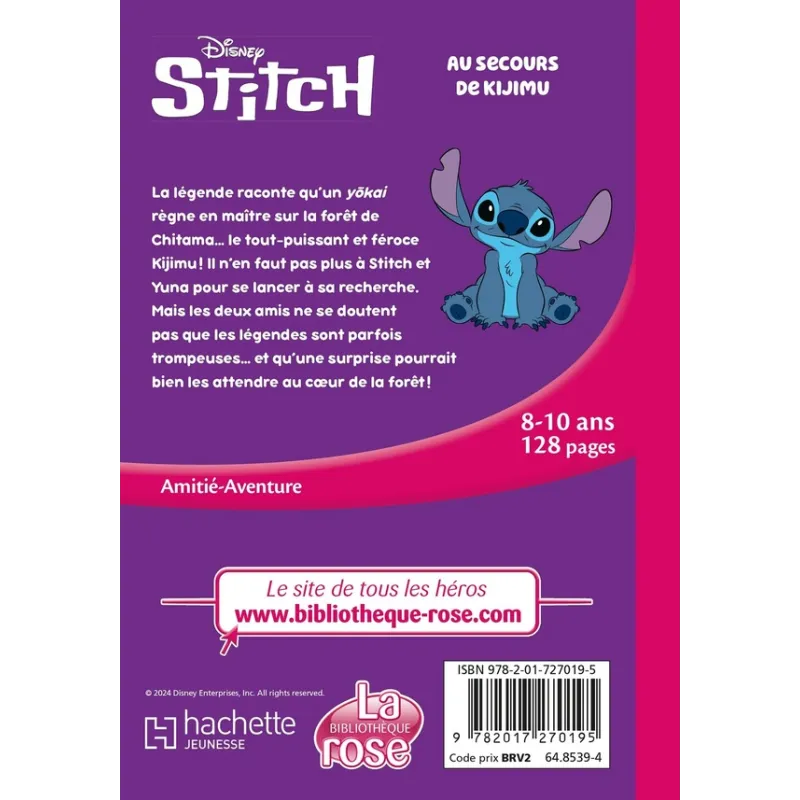Stitch Tome 3 : Au secours de Kijimu - Disney - Hachette Jeunesse - Poche - ravate.com librairie reunion