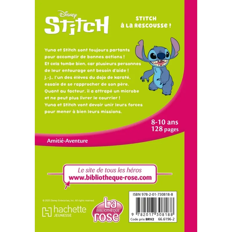 Stitch Tome 13 : Stitch à la rescousse ! - Disney - Hachette Jeunesse - Poche - ravate.com librairie reunion
